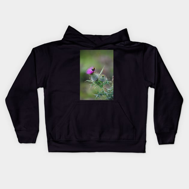 Thistle & the Bee two stingers Kids Hoodie by declancarr